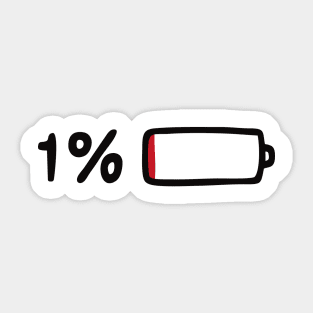 1 percent Sticker